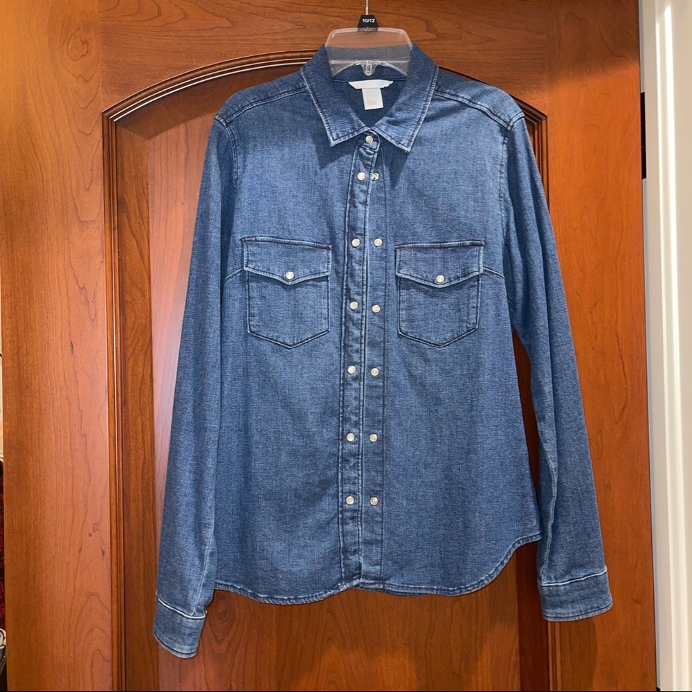 H&M Jean button down top